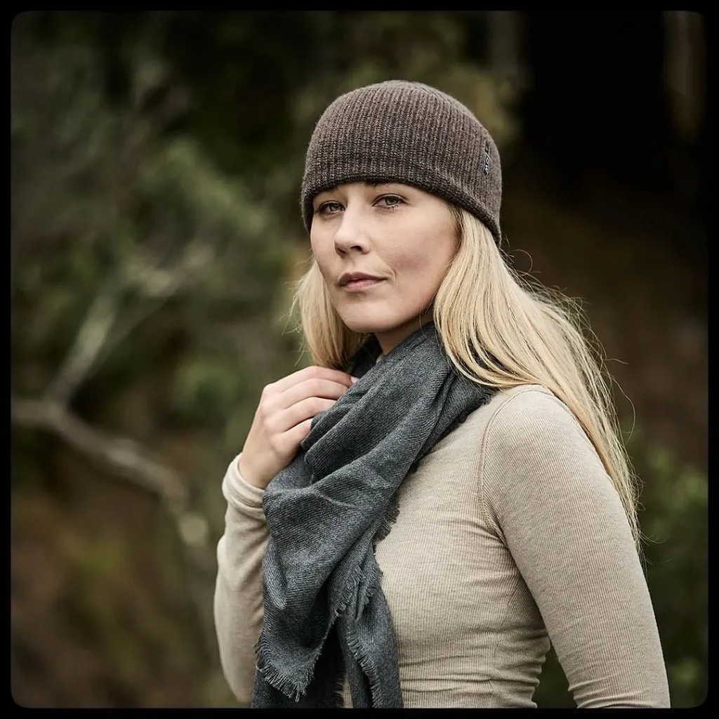 A.G. Cashmere Shemagh - Dark Stone Gray