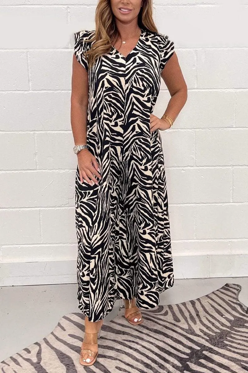 Animal print jumpsuit