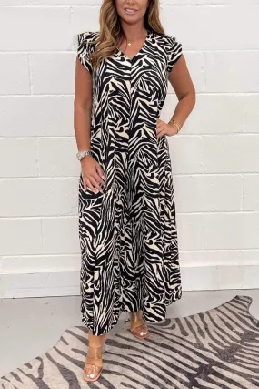 Animal print jumpsuit