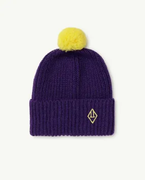 Arty Pony Baby Hat Purple Logo