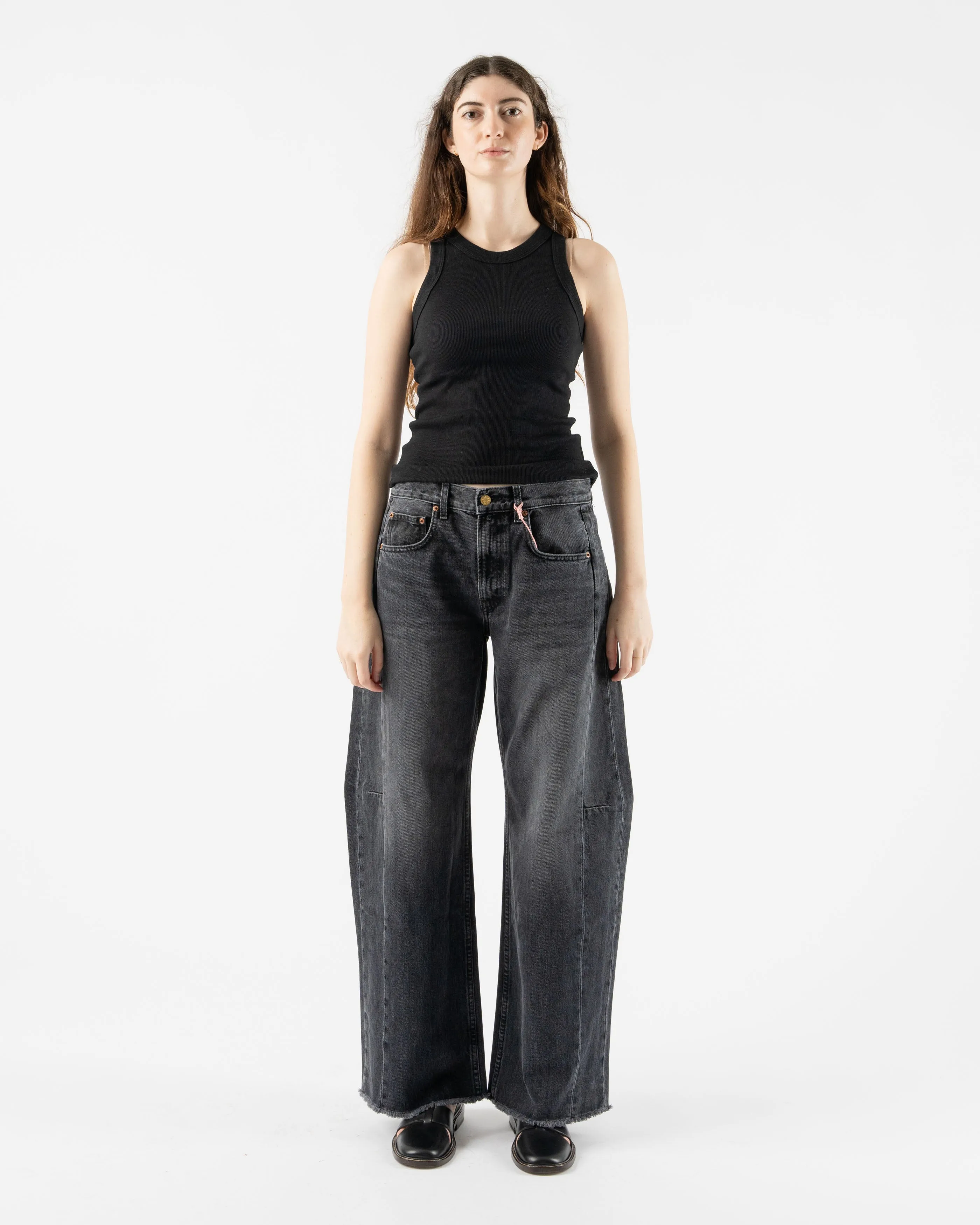 B Sides Rib Tank in Stil Black