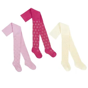 Baby Textured Nylon Tights - 3 Styles - 0-24 Months (45B123)