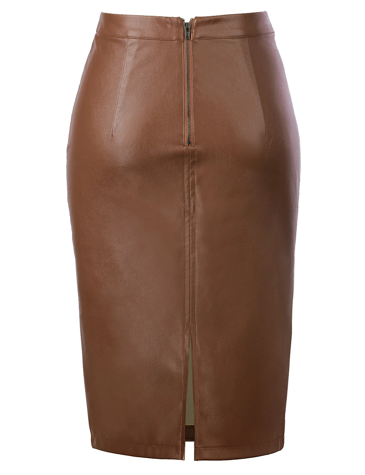 Back Split Hips-Wrapped Pencil Skirt