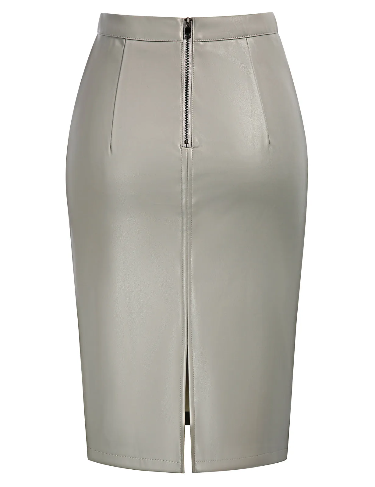 Back Split Hips-Wrapped Pencil Skirt