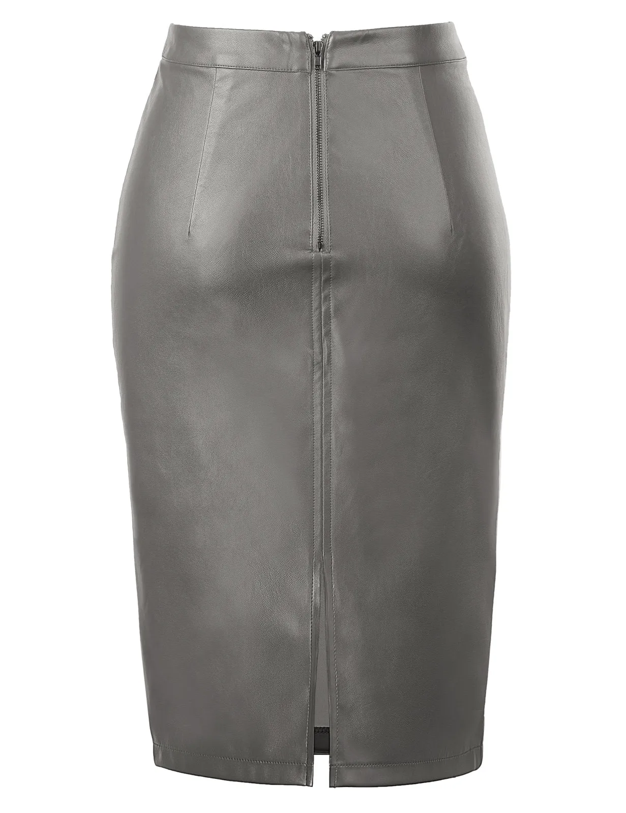 Back Split Hips-Wrapped Pencil Skirt