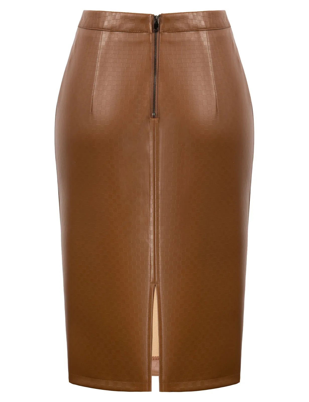 Back Split Hips-Wrapped Pencil Skirt