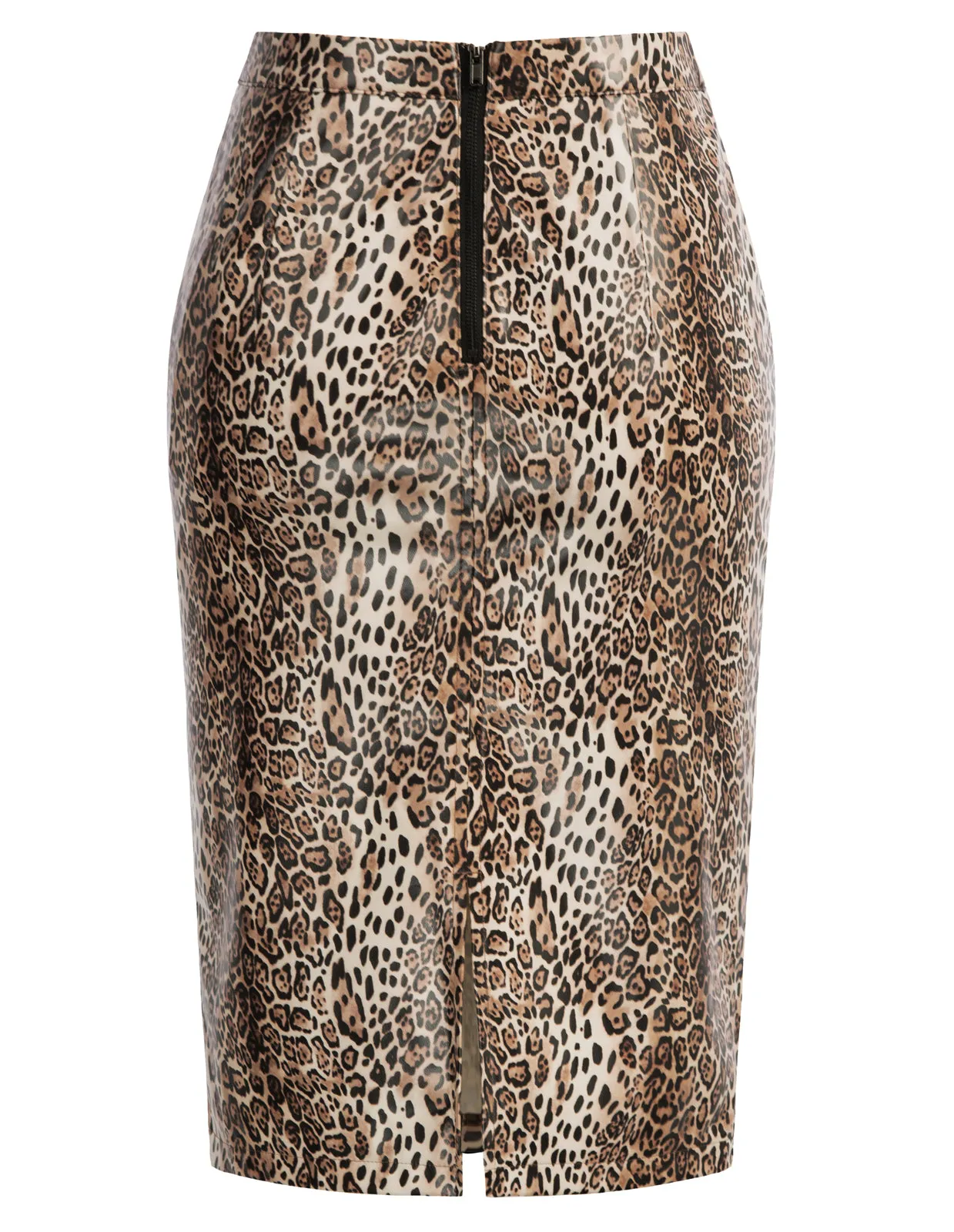 Back Split Hips-Wrapped Pencil Skirt