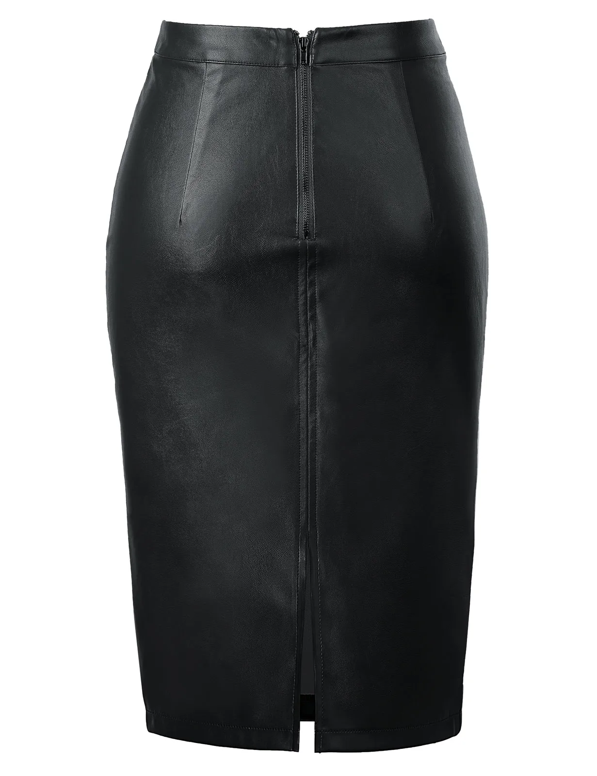 Back Split Hips-Wrapped Pencil Skirt