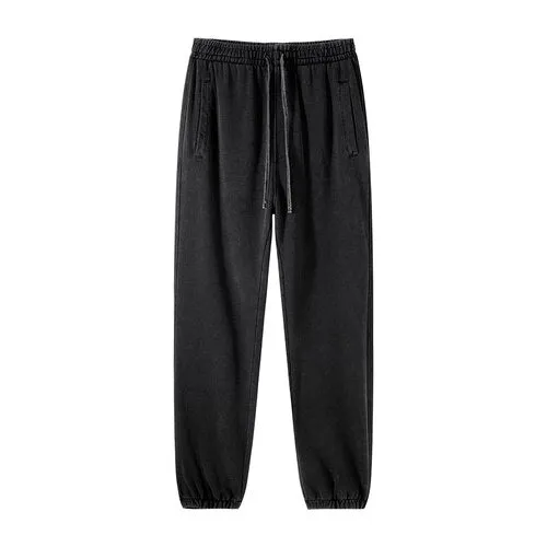 Baggy fit heavy cotton french terry wax dyed sweatpant