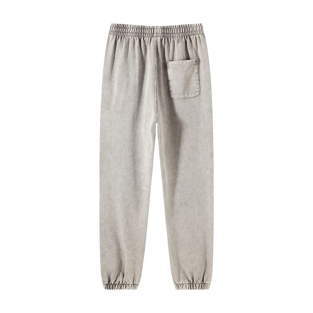 Baggy fit heavy cotton french terry wax dyed sweatpant