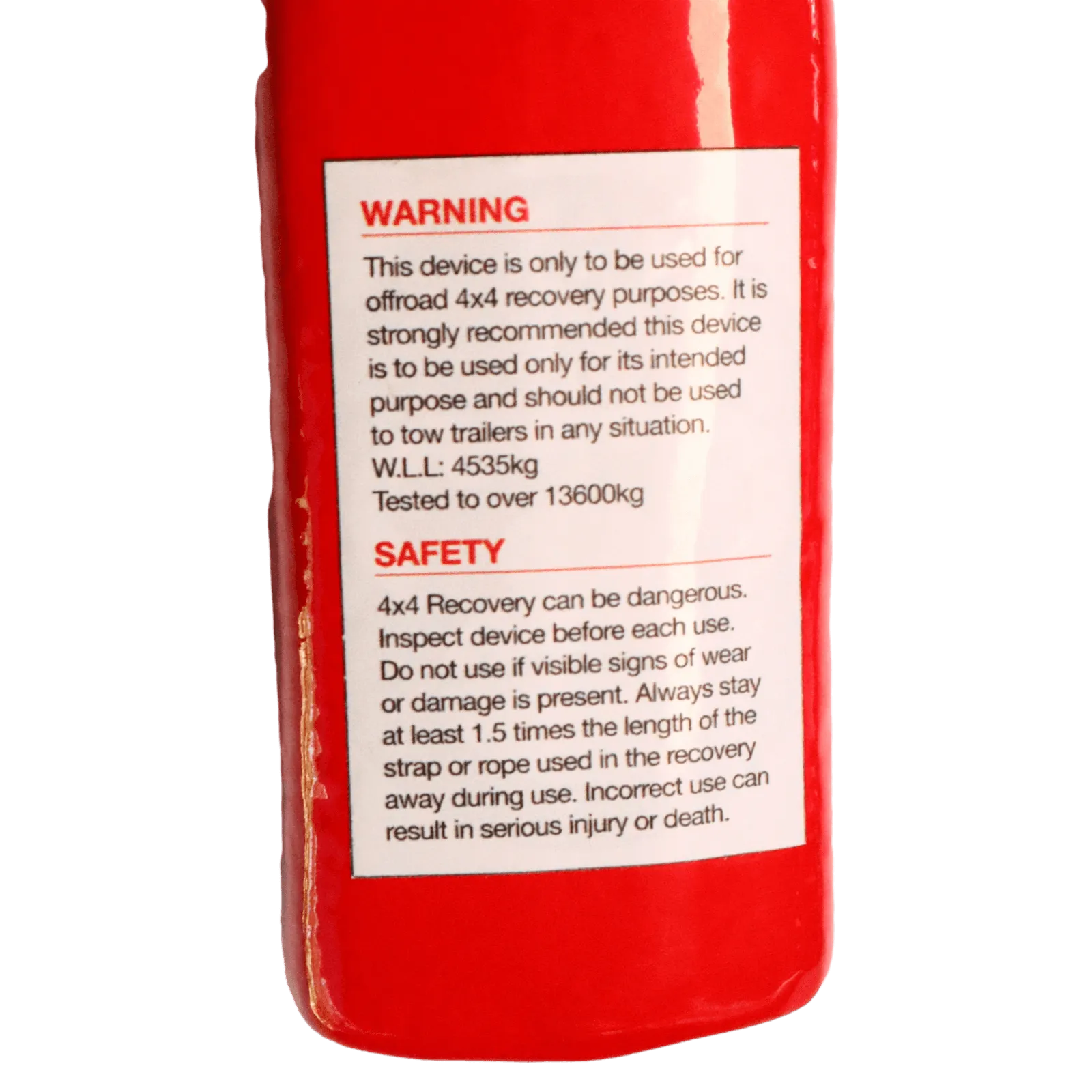 Carbon Shinbusta Forged Recovery Hook - RED