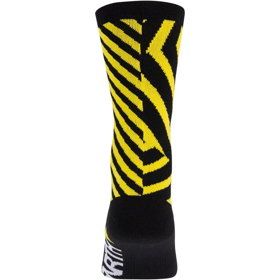 Dazzle Lightweight Wool Bike Socks - Yellow