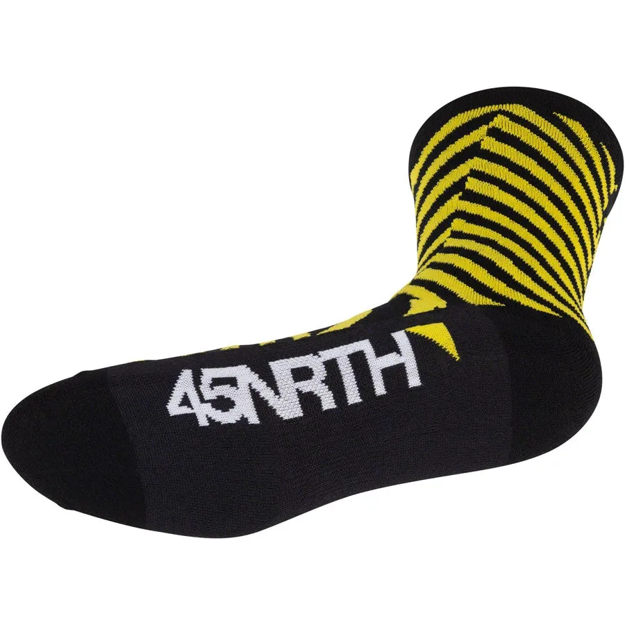 Dazzle Lightweight Wool Bike Socks - Yellow