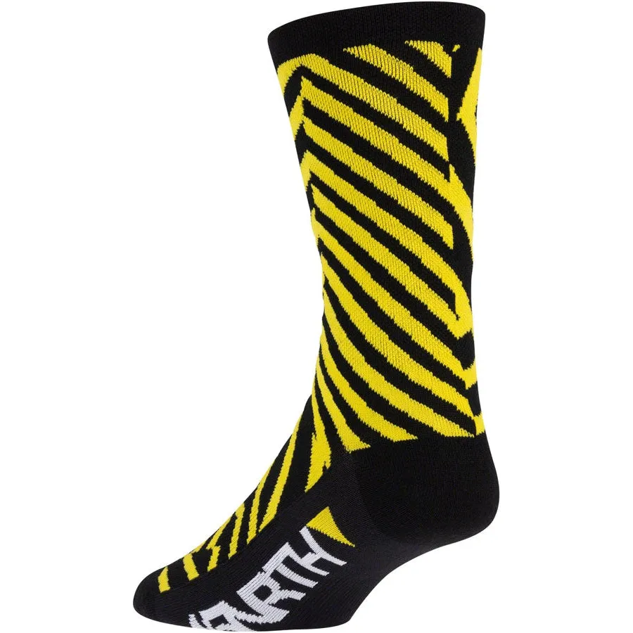 Dazzle Lightweight Wool Bike Socks - Yellow