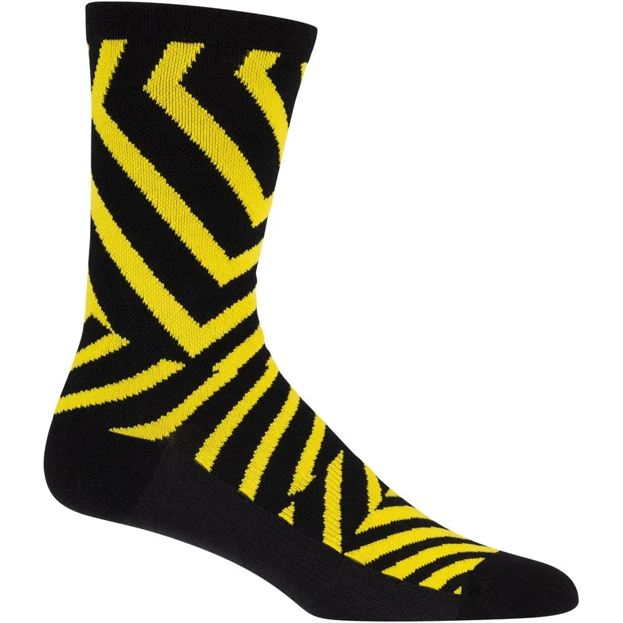 Dazzle Lightweight Wool Bike Socks - Yellow
