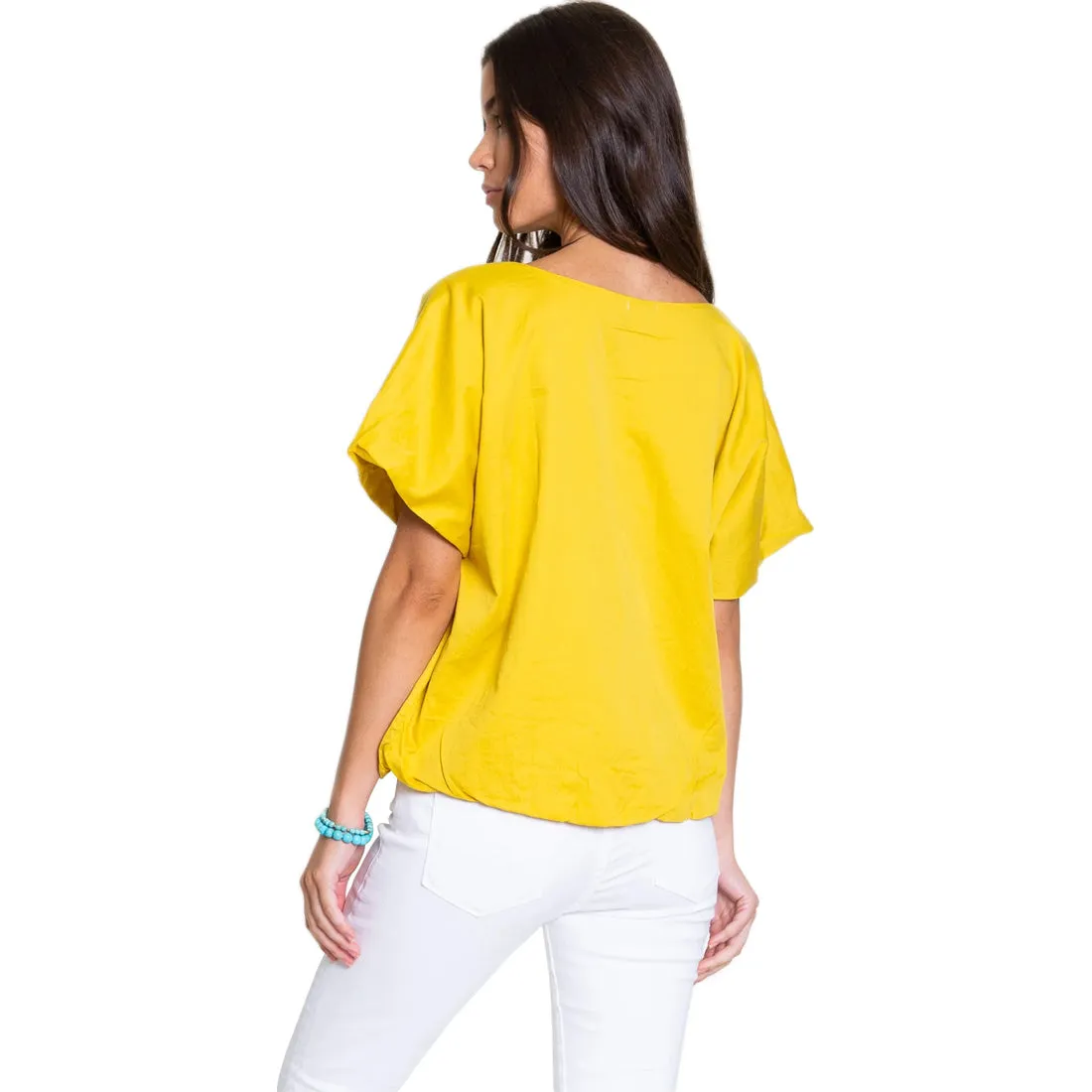 Dylan Polished Cotton Double Layer Top - Women's