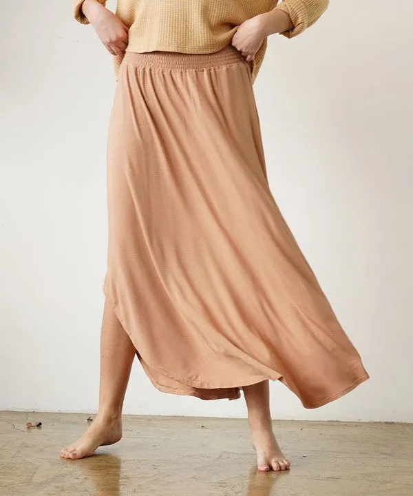 Eco-Friendly Elegance with Our Bamboo Maxi Skirt | Made in USA