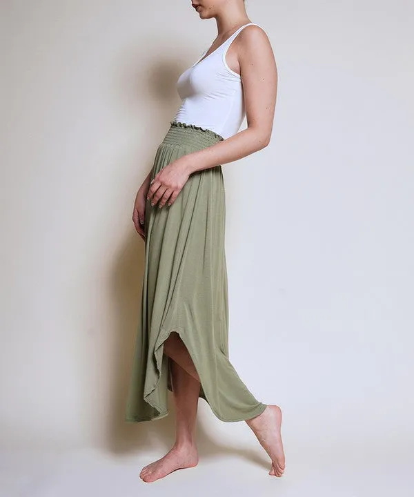Eco-Friendly Elegance with Our Bamboo Maxi Skirt | Made in USA