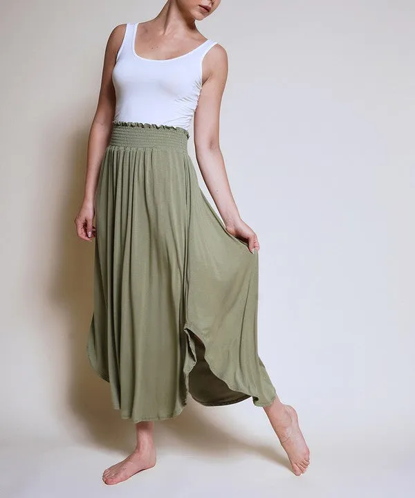 Eco-Friendly Elegance with Our Bamboo Maxi Skirt | Made in USA