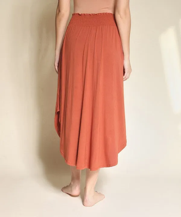 Eco-Friendly Elegance with Our Bamboo Maxi Skirt | Made in USA