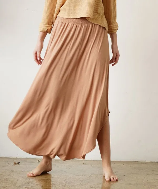 Eco-Friendly Elegance with Our Bamboo Maxi Skirt | Made in USA