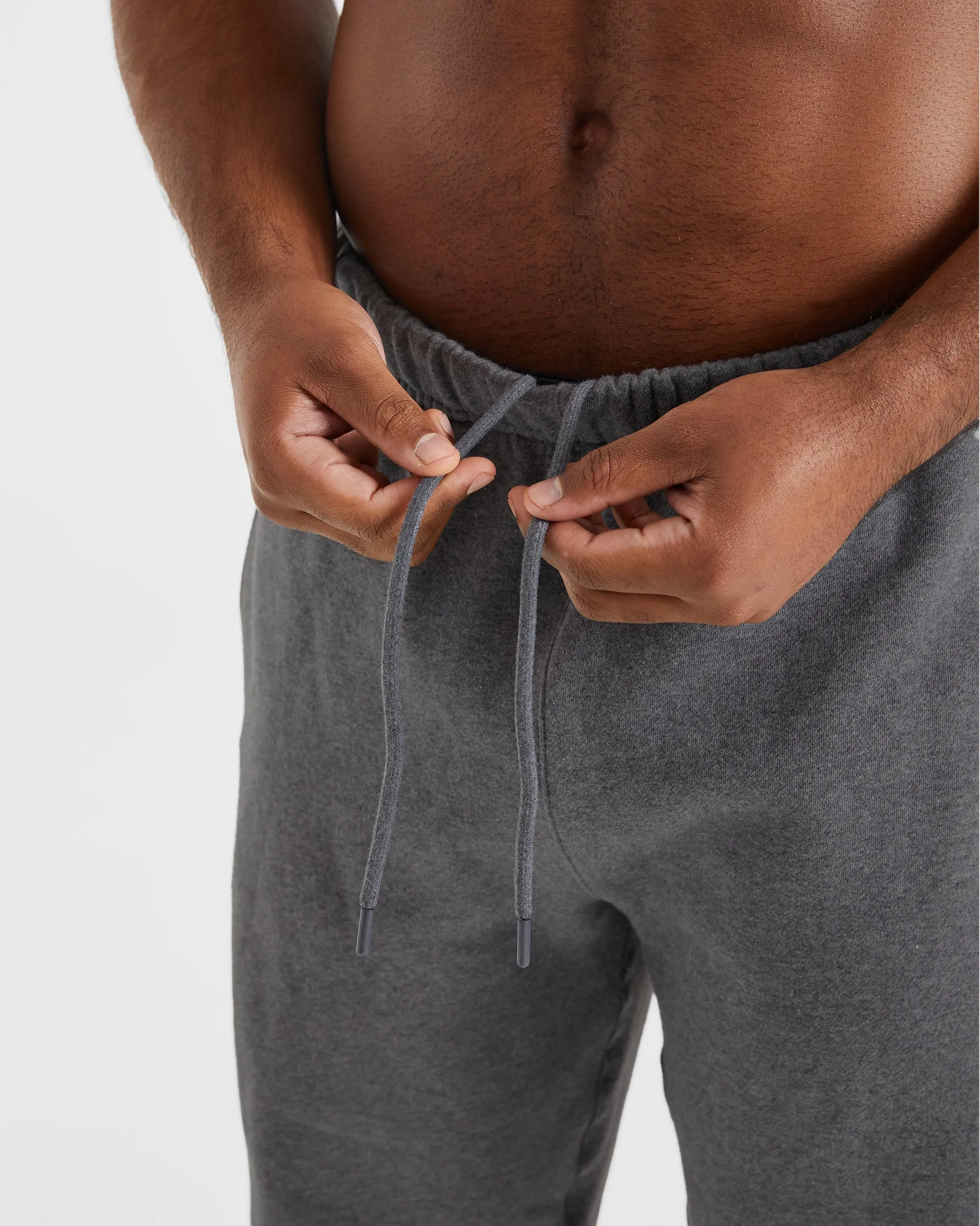 Essential Oversized Joggers - Charcoal Marl