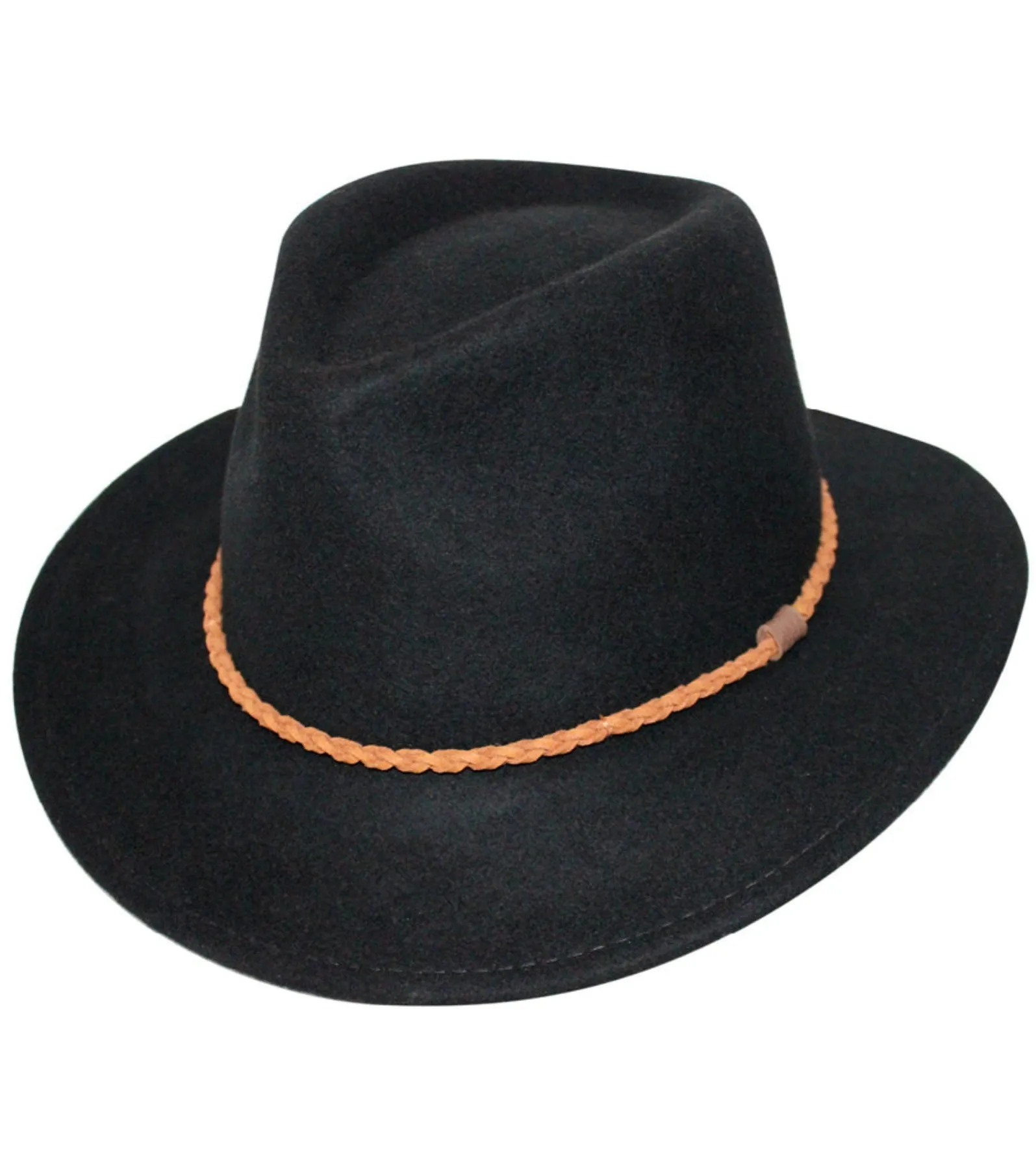 Evoke Beltana Unisex Fedora - Black