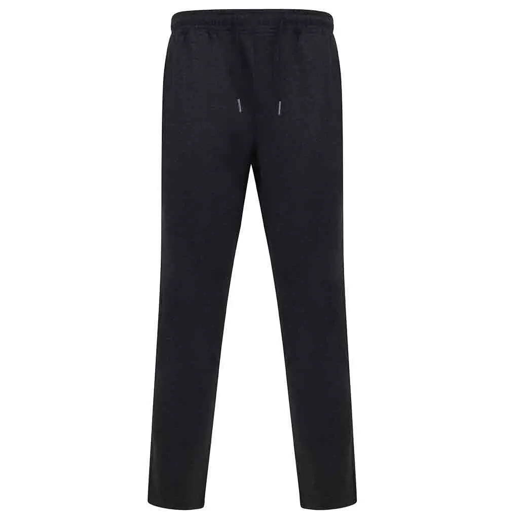 Ezrah Twill Jogger Trousers In Charcoal