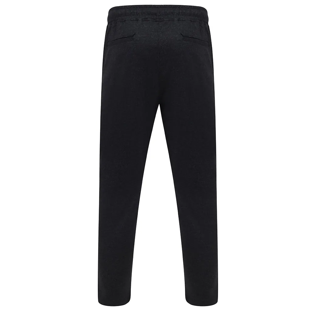 Ezrah Twill Jogger Trousers In Charcoal