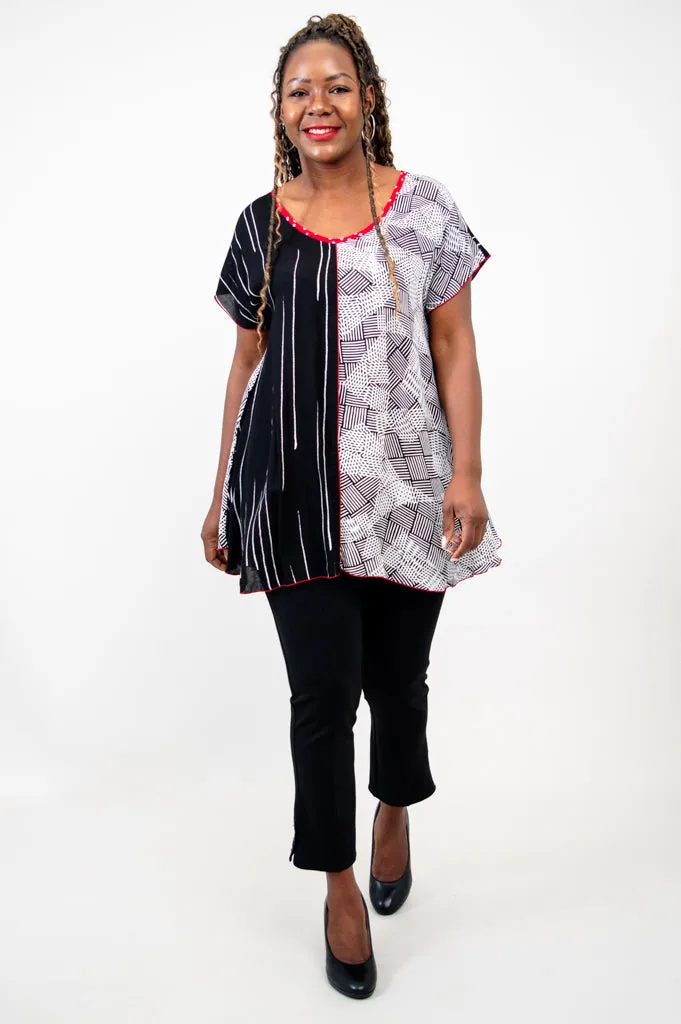 Gayle Top, Textured Abstract