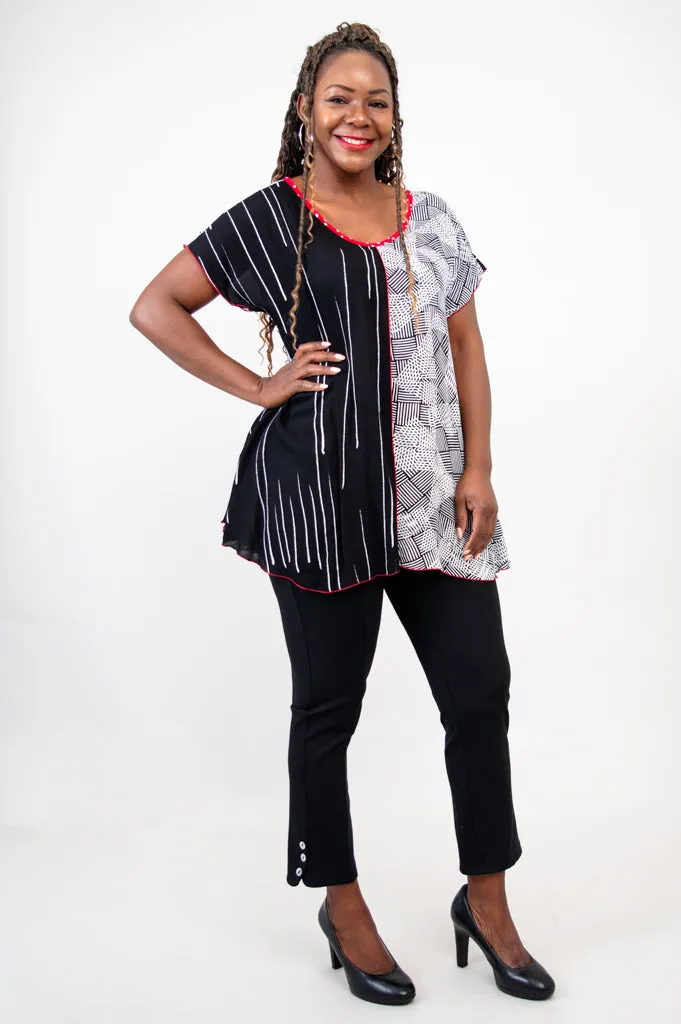 Gayle Top, Textured Abstract