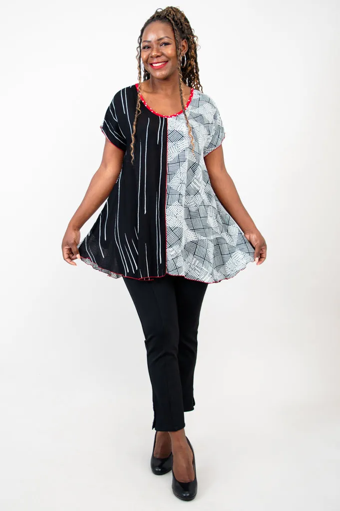 Gayle Top, Textured Abstract
