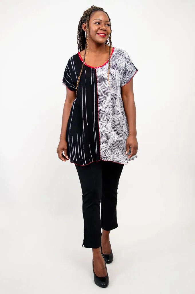 Gayle Top, Textured Abstract