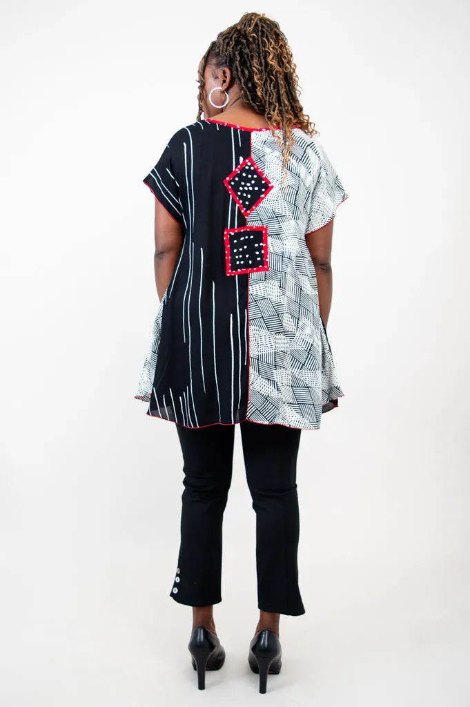 Gayle Top, Textured Abstract