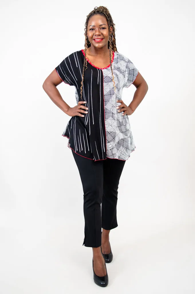 Gayle Top, Textured Abstract