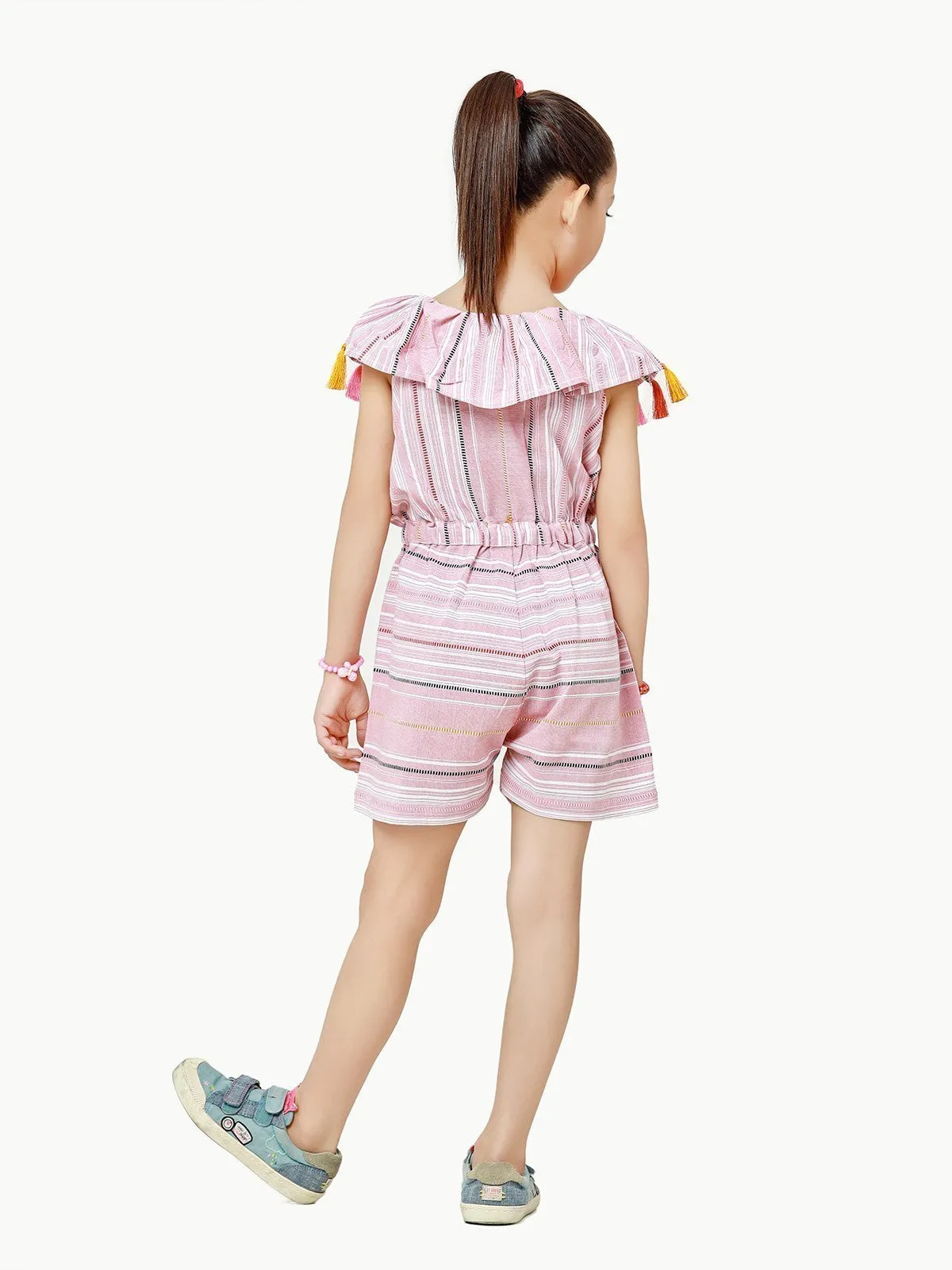 Girl's Light Pink Jumpsuit - EGTJS22-016