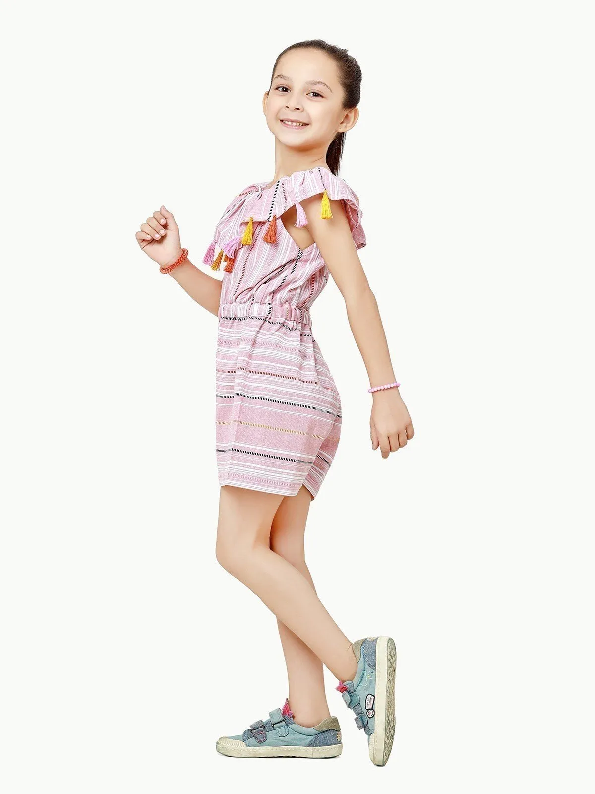 Girl's Light Pink Jumpsuit - EGTJS22-016