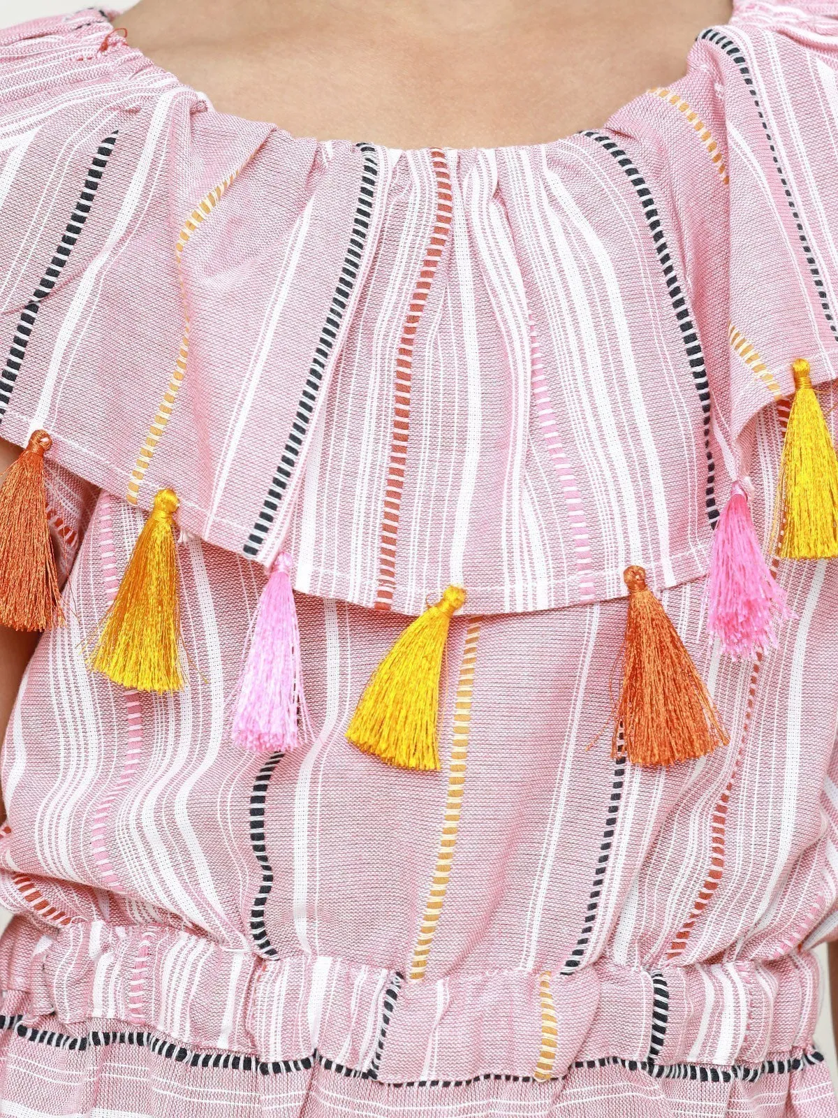 Girl's Light Pink Jumpsuit - EGTJS22-016