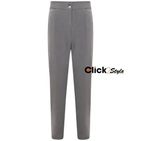 Girls School Uniform Smart Fit Comfortable Trousers Formal Pant  -Grey