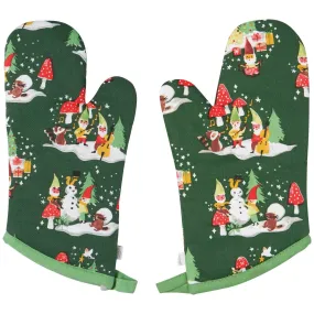 Gnome For The Holidays Oven Mitts - Set of 2