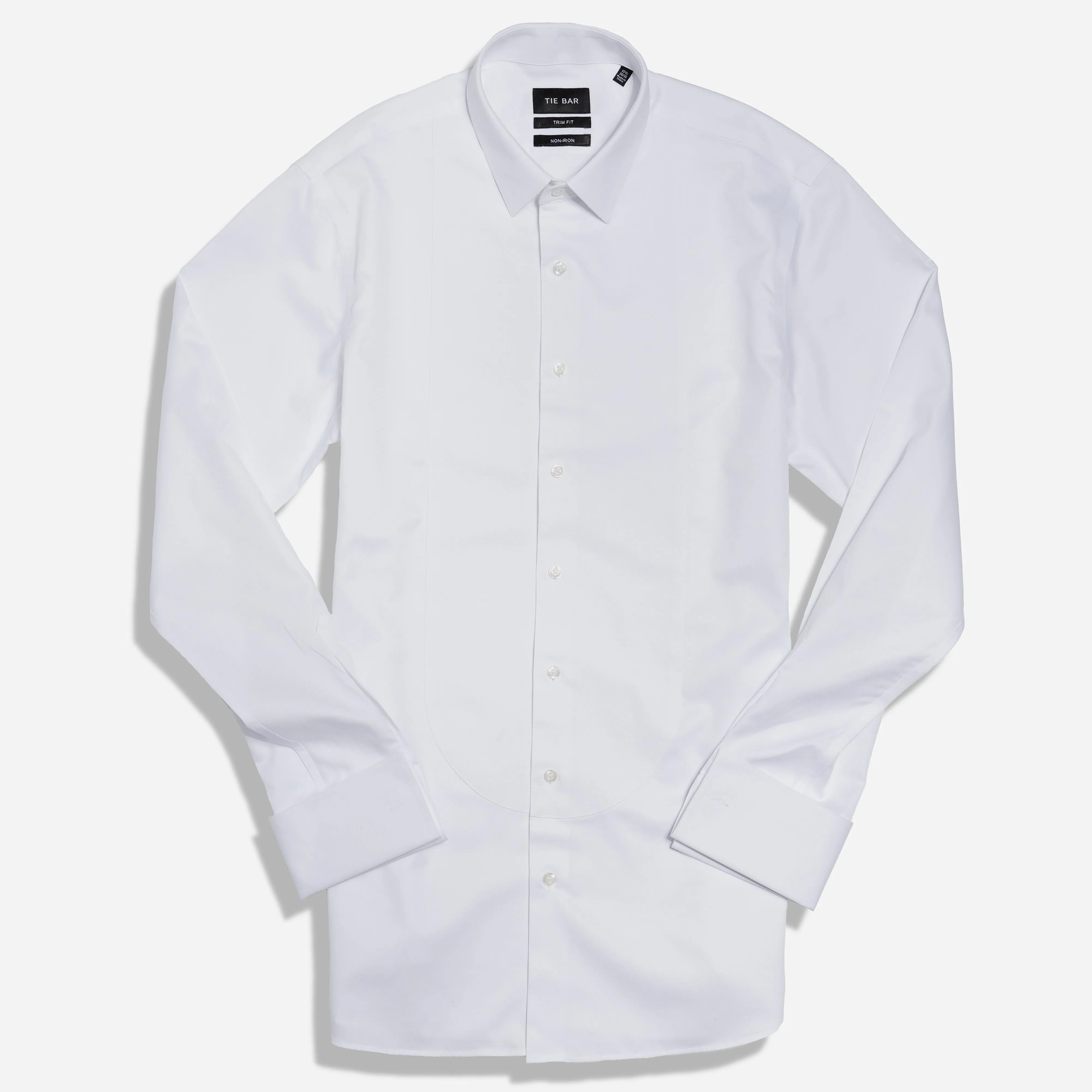 Herringbone Tuxedo White Pique Bib Dress Shirt