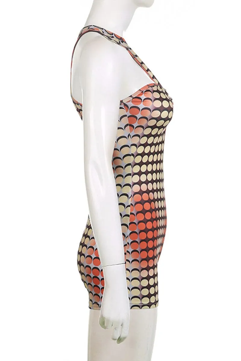 JC459 Sleeveless Graphic Rompers