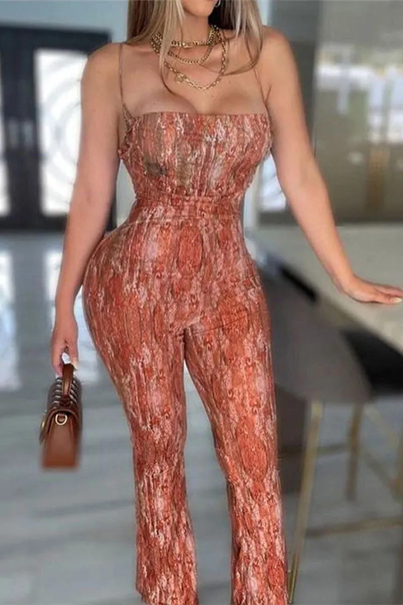 JH0551 Tie Dye Mesh Jumpsuits