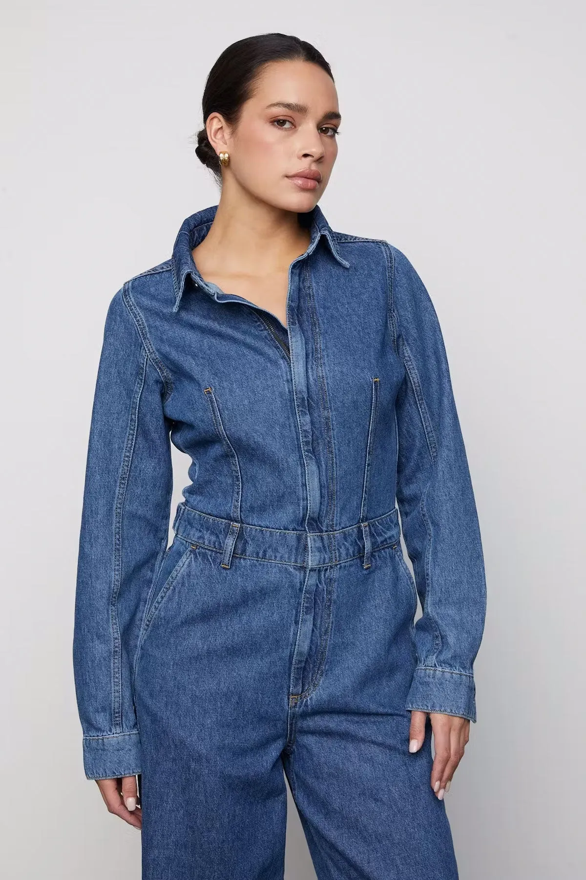 Jordan Jumpsuit - Mid Blue