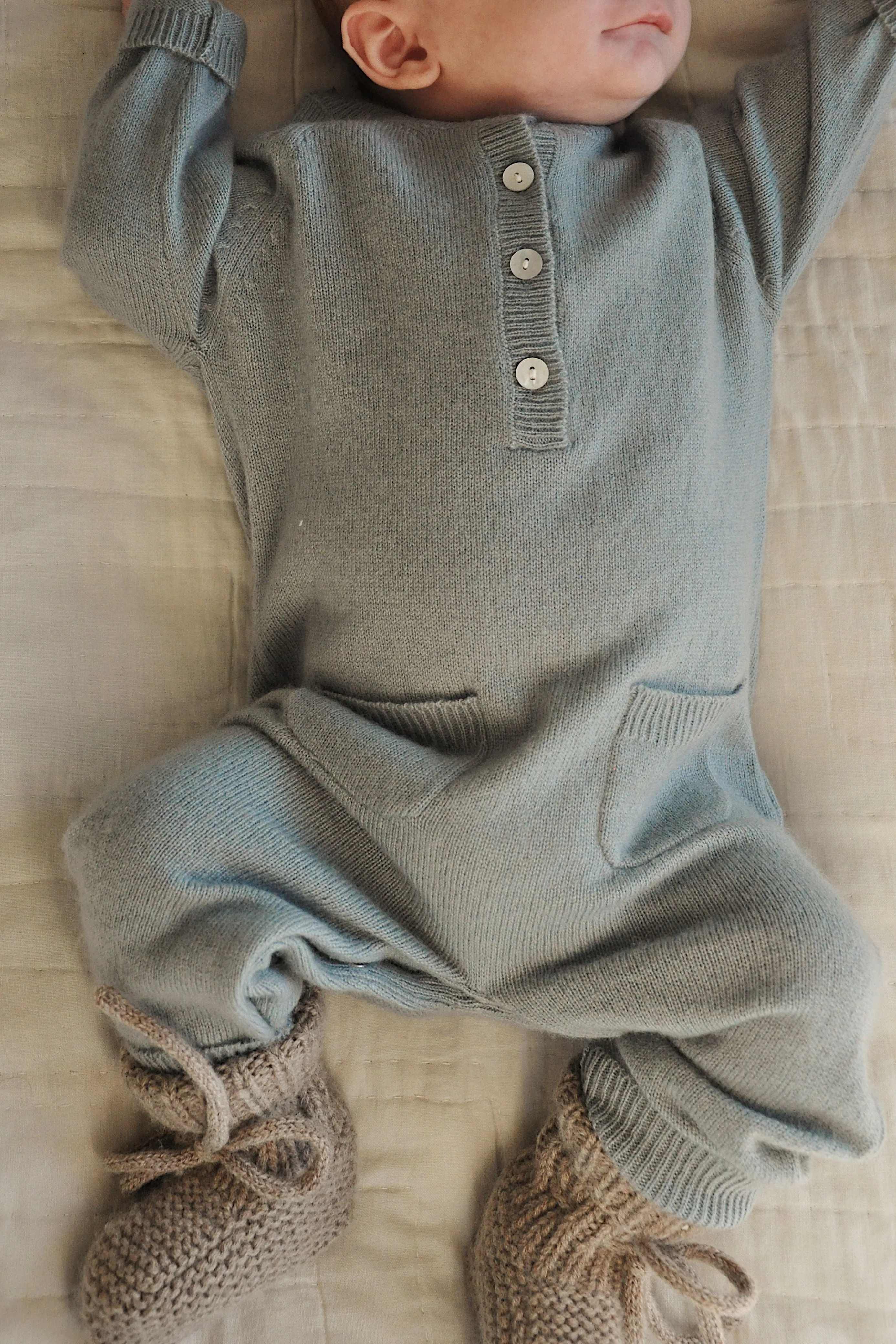 Juno Cashmere Jumpsuit, Dove