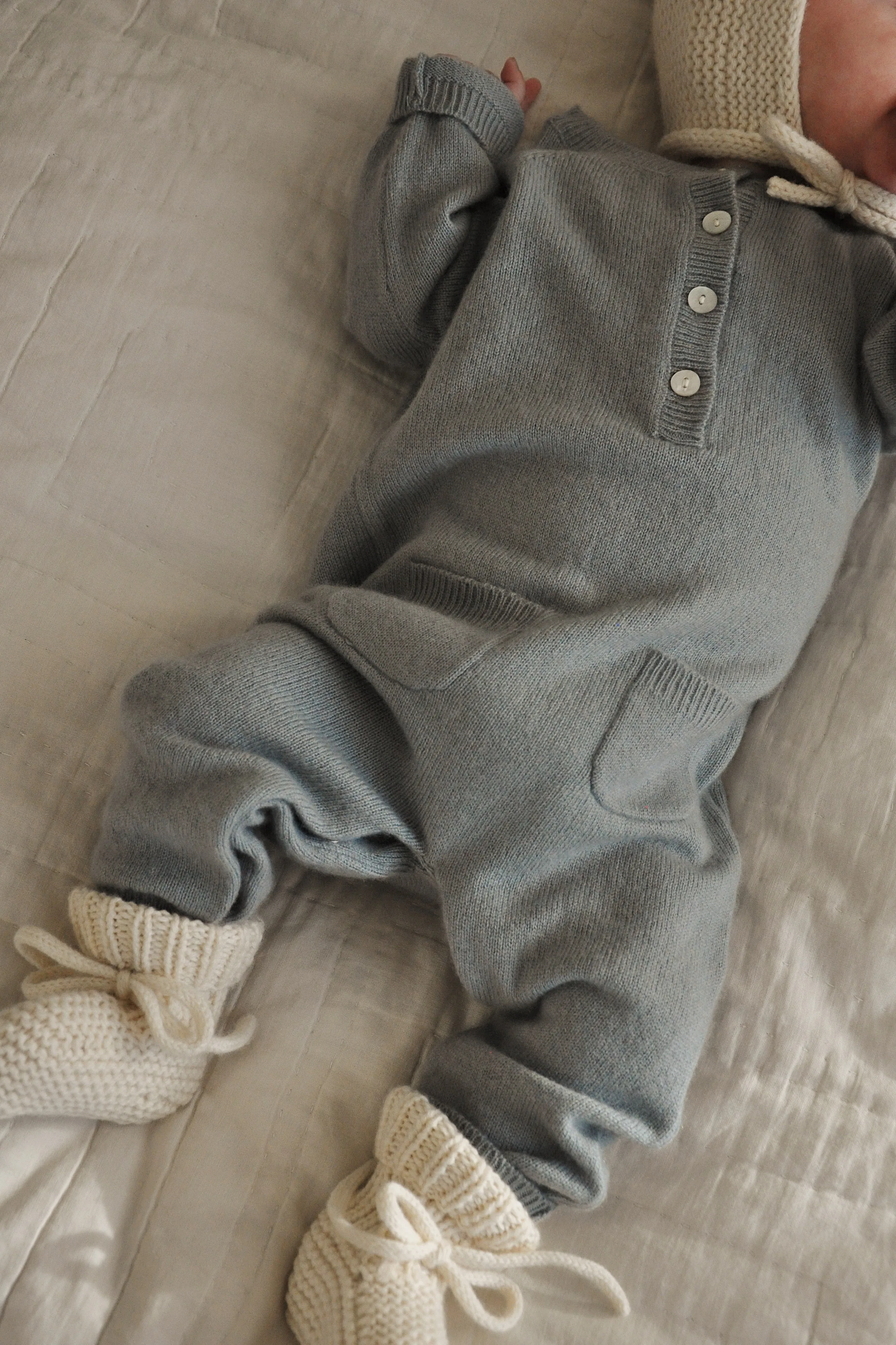 Juno Cashmere Jumpsuit, Dove