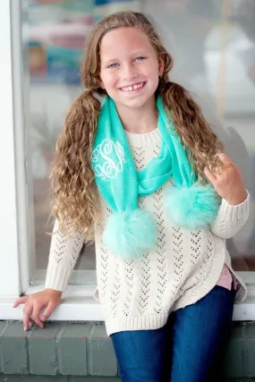 Kids Pom Pom Scarf
