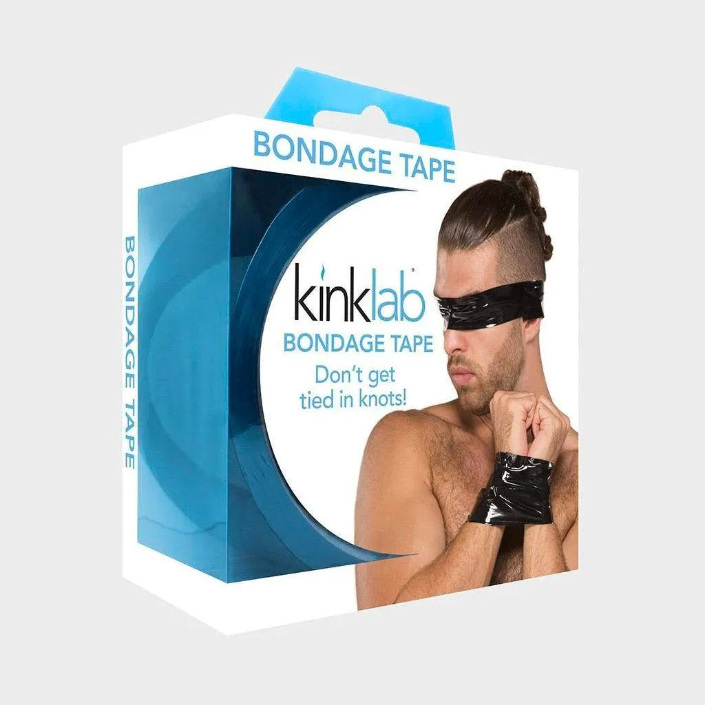 KinkLab Bondage Tape, Safe for Skin & Hair - Black