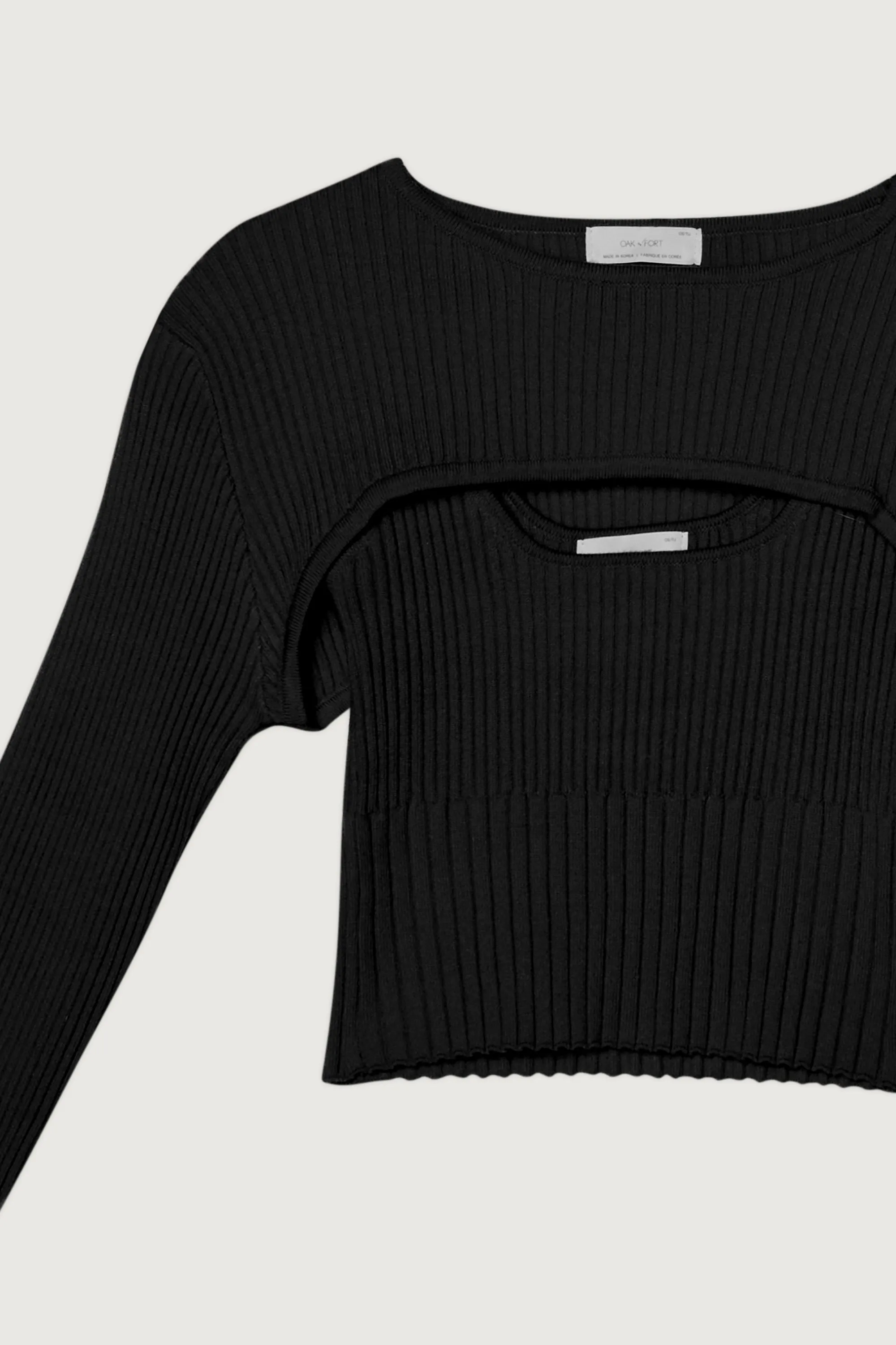 LAYERED LONG SLEEVE AND CROPPED TANK SET