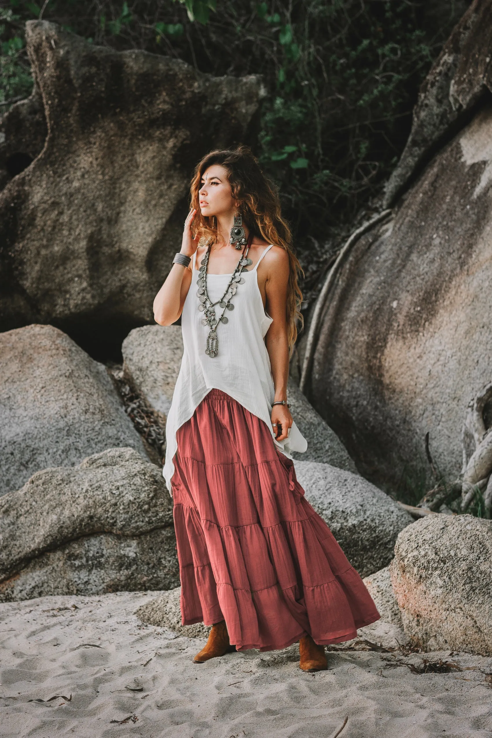 Maxi Skirt Calypso Rust